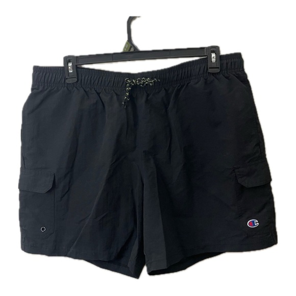 Champion Other - Champion Black Cargo Shorts With Elastic Waist